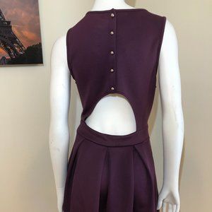 Romeo & Juliet Couture Merlot Cutout Back Dress L